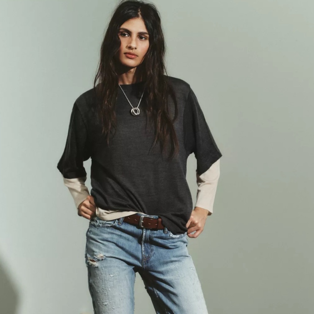 Zara Double Layer Knit Jumper